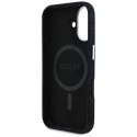 Etui Guess Denim Triangle Logo MagSafe na iPhone 16 - czarne Guess