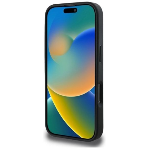 Etui Guess Grained Roses Big 4G logo na iPhone 16 Pro Max - czarne Guess