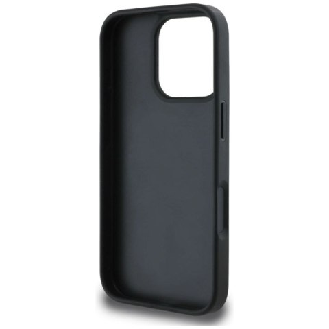 Etui Guess Grained Roses Big 4G logo na iPhone 16 Pro Max - czarne Guess