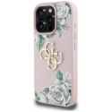 Etui Guess Grained Roses Big 4G logo na iPhone 16 Pro Max - różowe Guess