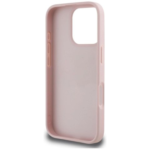 Etui Guess Grained Roses Big 4G logo na iPhone 16 Pro Max - różowe Guess