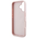 Etui Guess Grained Roses Big 4G logo na iPhone 16 - różowe Guess