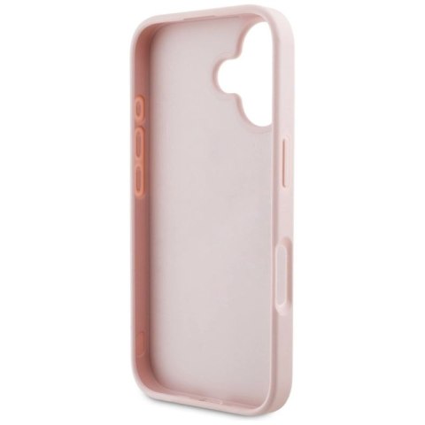 Etui Guess Grained Roses Big 4G logo na iPhone 16 - różowe Guess