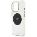Etui Guess IML Metal Colored Circle Classic Logo MagSafe na iPhone 16 Pro Max - czarne Guess