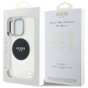 Etui Guess IML Metal Colored Circle Classic Logo MagSafe na iPhone 16 Pro Max - czarne Guess