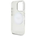 Etui Guess IML Metal Colored Circle Classic Logo MagSafe na iPhone 16 Pro - białe Guess