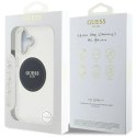 Etui Guess IML Metal Colored Circle Classic Logo MagSafe na iPhone 16 - czarne Guess
