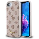 Etui Guess Peony Script Logo MagSafe na iPhone 16e - brązowe Guess