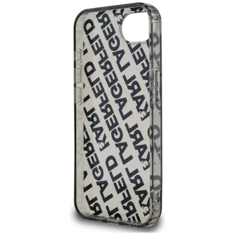 Etui Karl Lagerfeld IML Repeat Logo na iPhone 16e - srebrne Karl Lagerfeld
