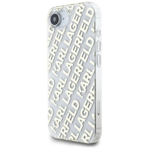 Etui Karl Lagerfeld IML Repeat Logo na iPhone 16e - złote Karl Lagerfeld