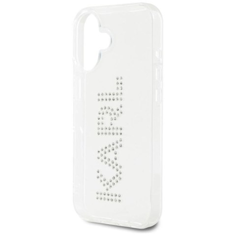 Etui Karl Lagerfeld IML Rhinestones Logo na iPhone 16 - przezroczyste Karl Lagerfeld