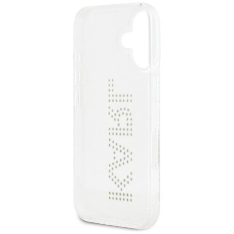 Etui Karl Lagerfeld IML Rhinestones Logo na iPhone 16 - przezroczyste Karl Lagerfeld