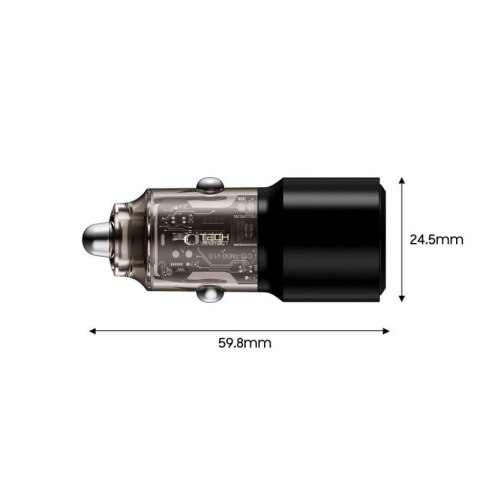 Ładowarka samochodowa CC03 2-porty PD100W - czarna Tech-Protect