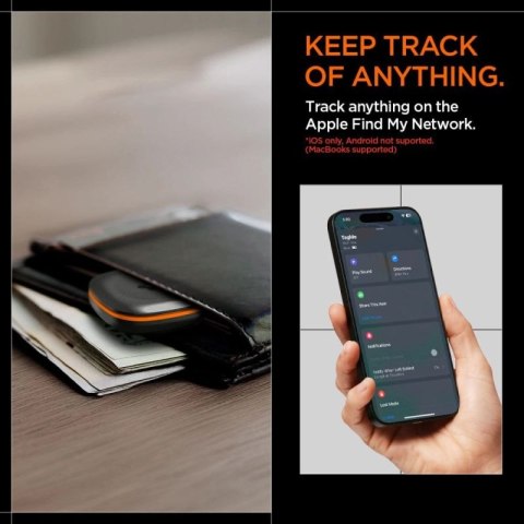 Lokalizator Spigen TagMe - czarny Spigen