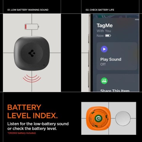 Lokalizator Spigen TagMe - czarny Spigen