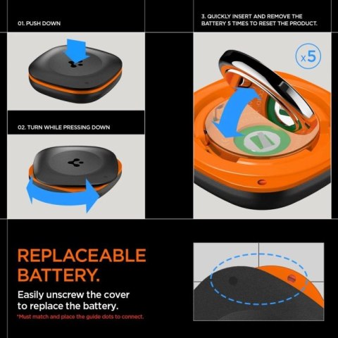 Lokalizator Spigen TagMe - czarny Spigen