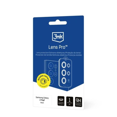 Szkło na obiektyw aparatu 3mk Lens Protection Pro do Samsung Galaxy Z Flip 7 - czarne 3mk Protection
