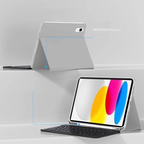 Etui Tech-Protect SC Pen + Keyboard na iPad 10.9" 2022 (10 gen.) / 11" 2025 (11 gen.) - szare Tech-Protect