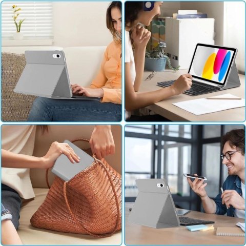 Etui Tech-Protect SC Pen + Keyboard na iPad 10.9" 2022 (10 gen.) / 11" 2025 (11 gen.) - szare Tech-Protect