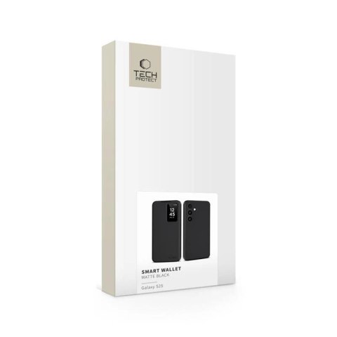 Etui Tech-Protect Smart Wallet na Samsung Galaxy S25 - czarny mat Tech-Protect