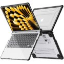 Etui Tech-Protect SmartShell Pro na MacBook Air 13" 2023-2025 M2 / M3 / M4 - przezroczysto-czarne Tech-Protect