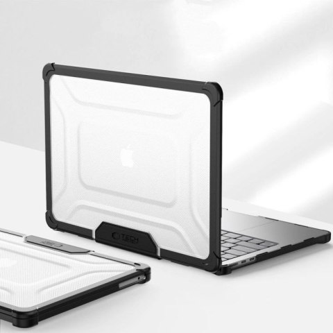 Etui Tech-Protect SmartShell Pro na MacBook Air 13" 2023-2025 M2 / M3 / M4 - przezroczysto-czarne Tech-Protect