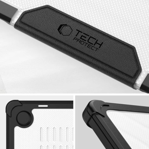 Etui Tech-Protect SmartShell Pro na MacBook Air 13" 2023-2025 M2 / M3 / M4 - przezroczysto-czarne Tech-Protect