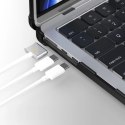 Etui Tech-Protect SmartShell Pro na MacBook Air 13" 2023-2025 M2 / M3 / M4 - przezroczysto-czarne Tech-Protect