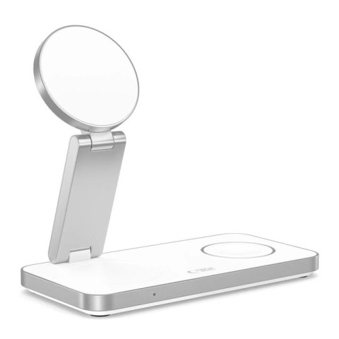Ładowarka indukcyjna Tech-Protect QI15W-A47 MagSafe 3w1 + kabel USB-C - biała Tech-Protect