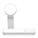 Ładowarka indukcyjna Tech-Protect QI15W-A47 MagSafe 3w1 + kabel USB-C - biała Tech-Protect