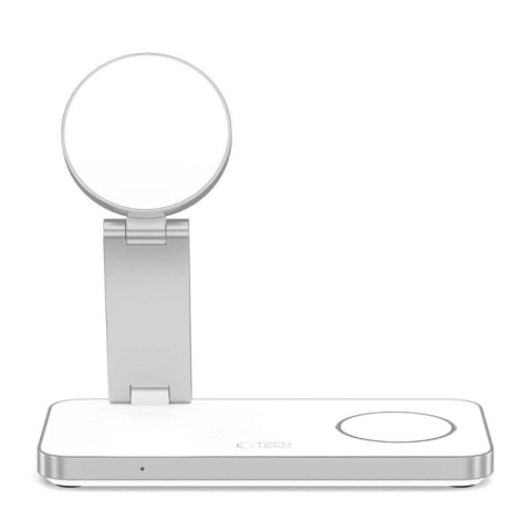 Ładowarka indukcyjna Tech-Protect QI15W-A47 MagSafe 3w1 + kabel USB-C - biała Tech-Protect