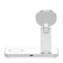 Ładowarka indukcyjna Tech-Protect QI15W-A47 MagSafe 3w1 + kabel USB-C - biała Tech-Protect
