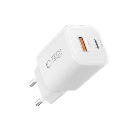 Ładowarka sieciowa Tech-Protect NCM33W 2-porty PD33W/QC3.0 - biała Tech-Protect
