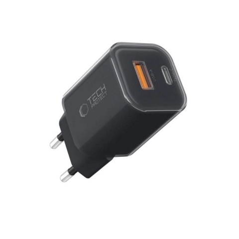 Ładowarka sieciowa Tech-Protect NCM33W 2-porty PD33W/QC3.0 - czarna Tech-Protect
