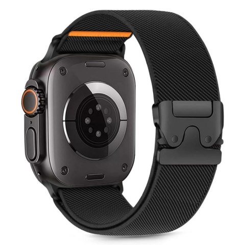 Pasek Tech-Protect Nylon Clasp na Apple Watch 44 / 45 / 46 / 49 mm - czarne Tech-Protect