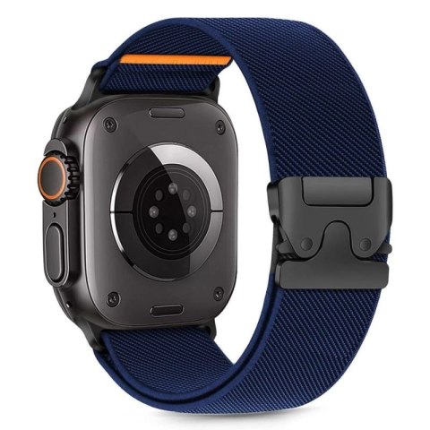 Pasek Tech-Protect Nylon Clasp na Apple Watch 44 / 45 / 46 / 49 mm - granatowy Tech-Protect