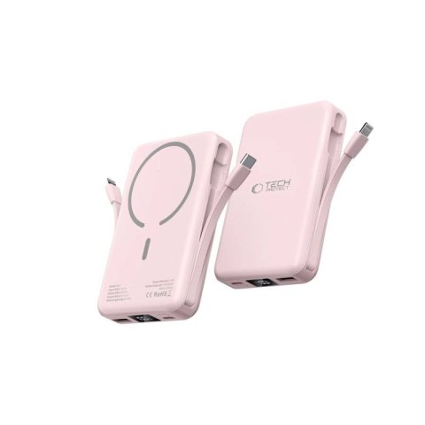 Powerbank Tech-Protect PB31 LifeMag MagSafe 10000 mAh - różowy Tech-Protect