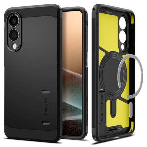 Etui Spigen Tough Armor MagSafe na Samsung Galaxy S25 Edge - czarne Spigen