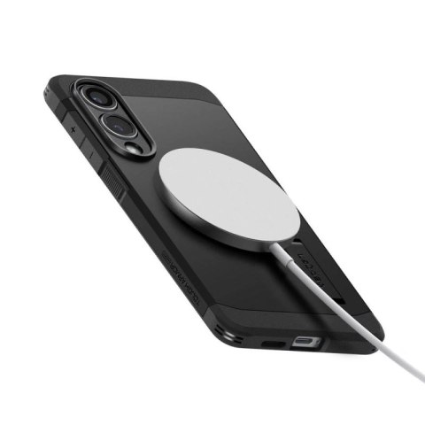 Etui Spigen Tough Armor MagSafe na Samsung Galaxy S25 Edge - czarne Spigen