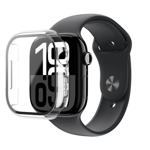 Etui ze szkłem hartowanym AMAZINGTHING Radix Glass do Apple Watch 46mm - przezroczyste AmazingThing