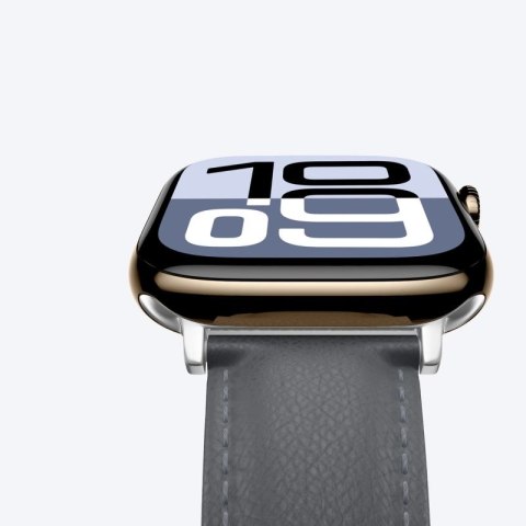 Skórzany pasek AMAZINGTHING Class Band do Apple Watch 45 / 46 / 49 mm - szary AmazingThing