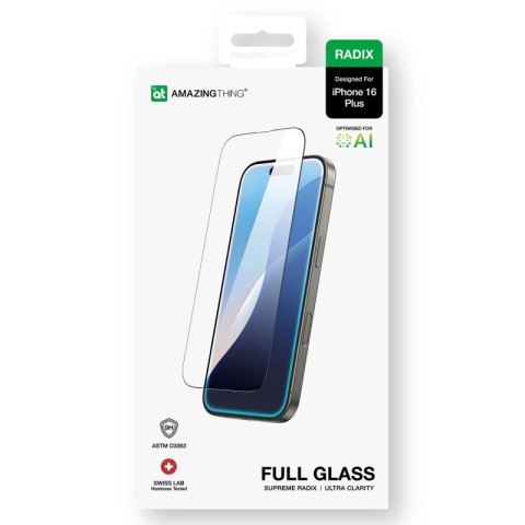 Szkło hartowane AMAZINGTHING Radix Full Glass do iPhone 16 Plus AmazingThing