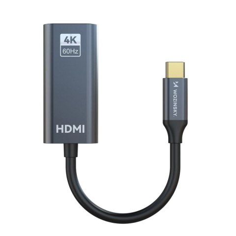 Adapter Wozinsky WACH-01 USB-C - HDMI 4K 60Hz - czarny Wozinsky