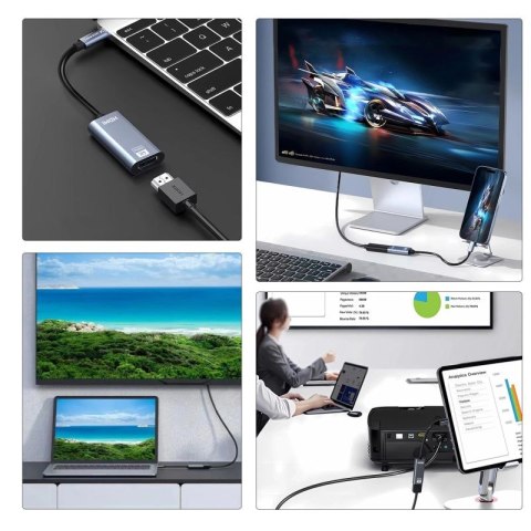 Adapter Wozinsky WACH-01 USB-C - HDMI 4K 60Hz - czarny Wozinsky