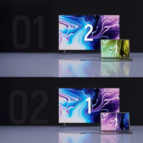 Adapter Wozinsky WACH-01 USB-C - HDMI 4K 60Hz - czarny Wozinsky