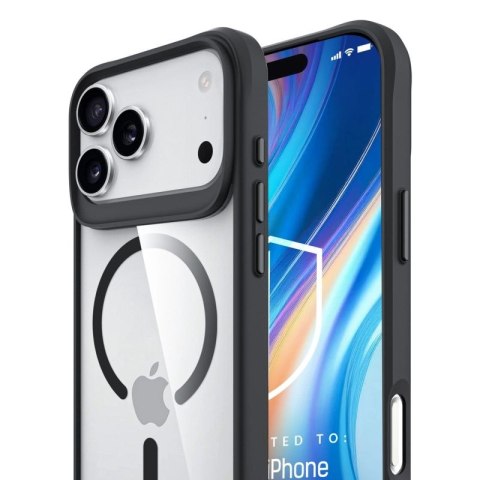 Etui 3mk Satin Armor MagCase na iPhone 17 Pro Max - przezroczysto czarne 3mk Protection