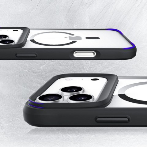 Etui 3mk Satin Armor MagCase na iPhone 17 Pro Max - przezroczysto czarne 3mk Protection