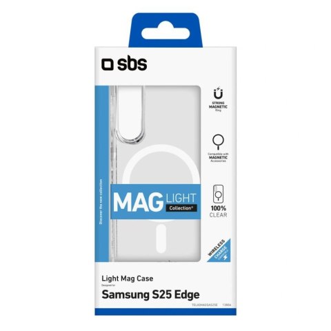 Etui SBS Light Mag na Samsung Galaxy S25 Edge - przezroczyste SBS