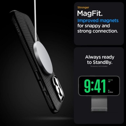 Etui Spigen Liquid Air "T" MagSafe na iPhone 16 Pro Max - czarny mat Spigen