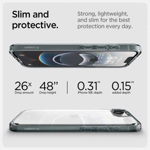 Etui Spigen Ultra Hybrid na iPhone 16e / 17e - szare Spigen